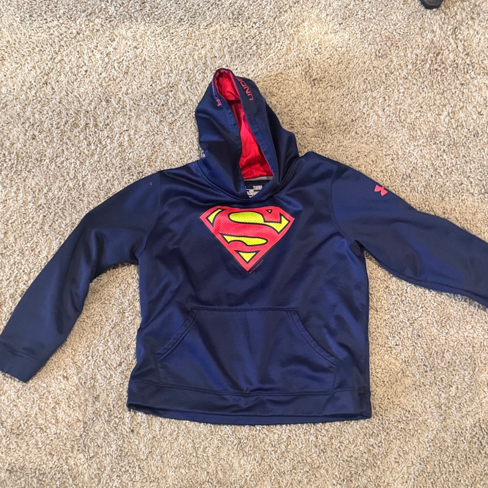 Under Armour Red and Navy Hoodie